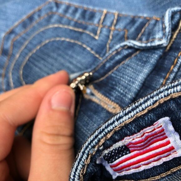 TRUE Religion Jeans Size 25 GEM STONE Blue - Picture 12 of 13